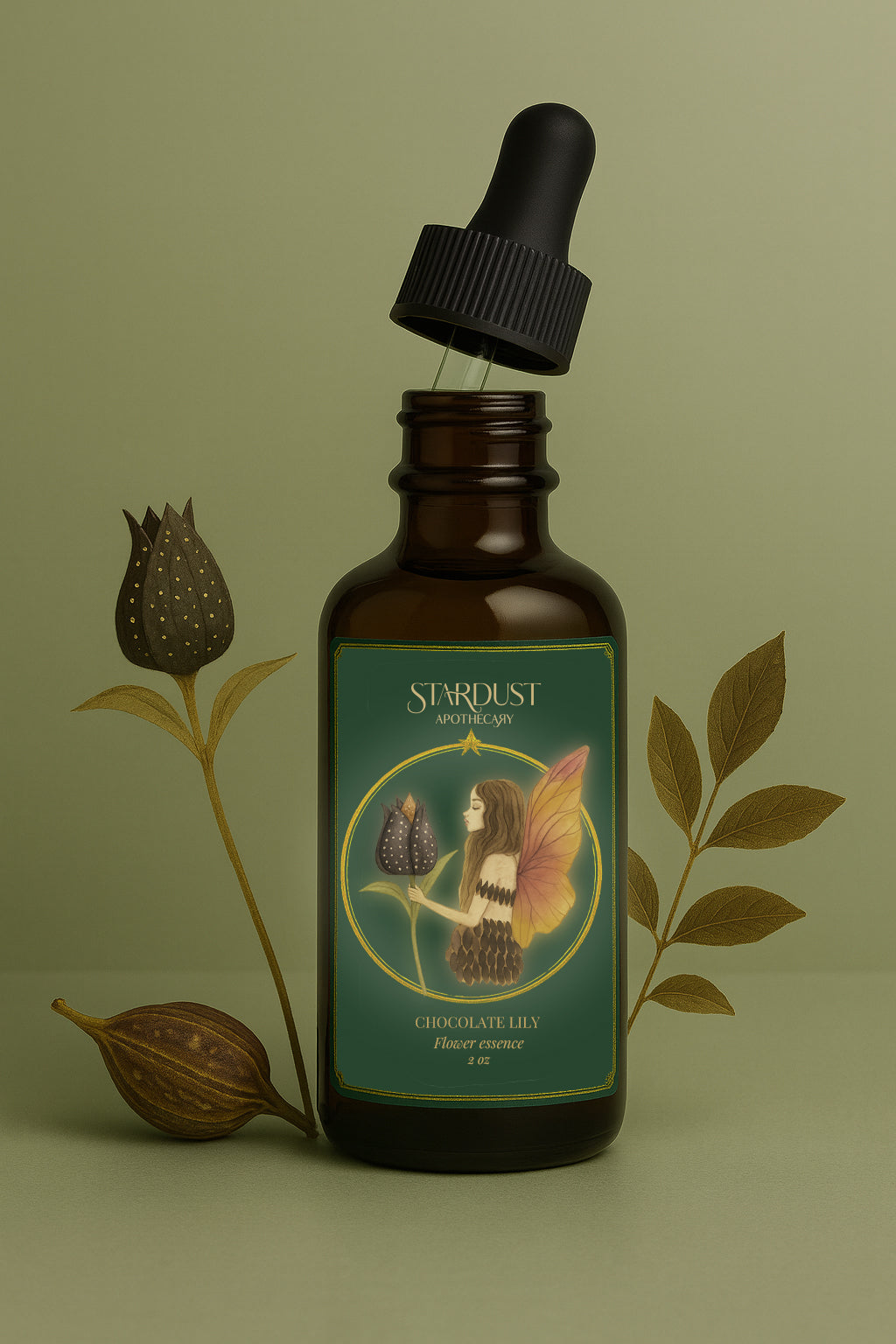 Chocolate Lily-  Sun-Infused Flower Essence –  Emotional renewal | Grounding